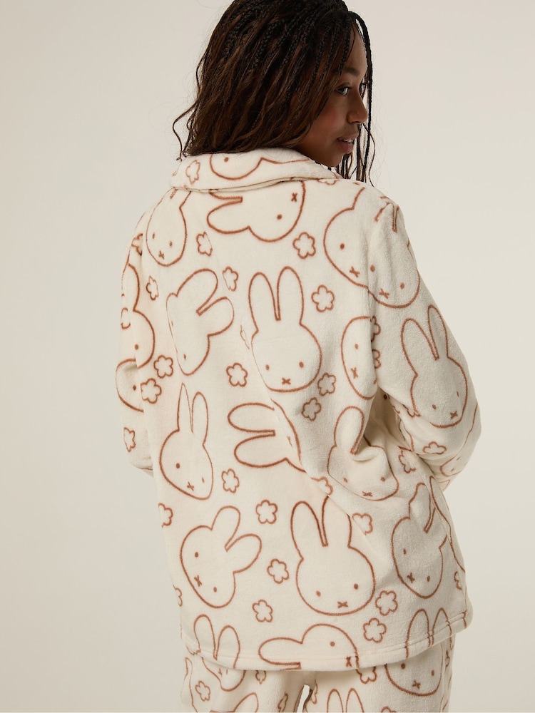Skinnydip White x Miffy Flower Fleece Pyjamas Set - Image 2 of 5 Skinnydip White x Miffy Flower Fleece Pyjamas Set - Image 2 of 5