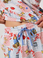 Skinnydip Red x Paddington Patchwork Pyjamas Set with Scrunchie - Image 5 of 7