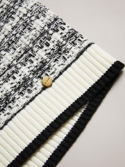 Ted Baker Natural Lauryin Checked Easy Fit Sweater Top - Image 5 of 6