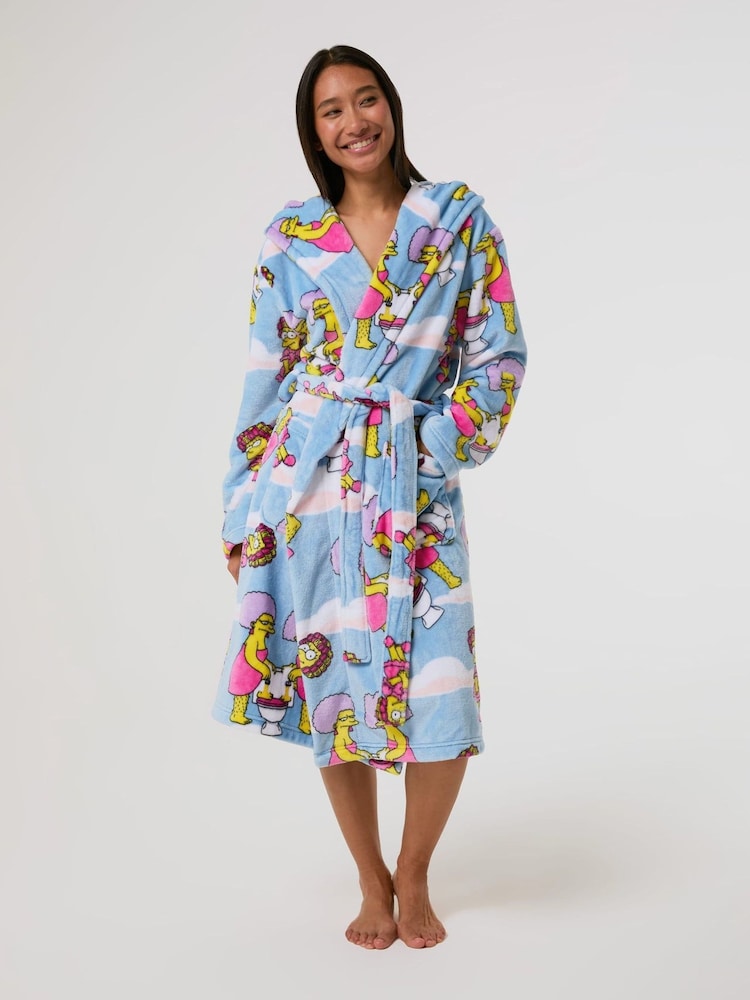Skinnydip Blue x The Simpsons Cloud Robe - Image 1 of 7 Skinnydip Blue x The Simpsons Cloud Robe - Image 1 of 7