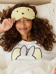 Skinnydip Yellow x Miffy Night T-Shirt and Trouser Pyjamas Set with Eye Mask - Image 5 of 8