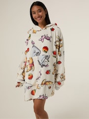 Skinnydip White Disney Winnie the Pooh Strawberry Blanket Hoodie - Image 1 of 5