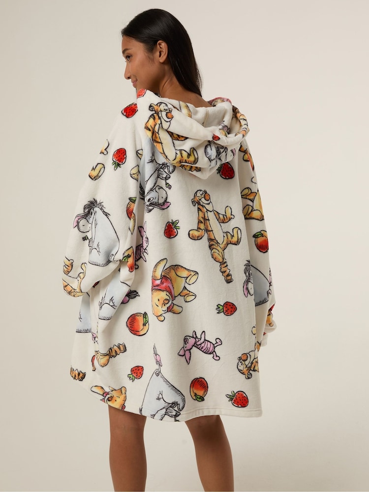 Skinnydip White Disney Winnie the Pooh Strawberry Blanket Hoodie - Image 2 of 5 Skinnydip White Disney Winnie the Pooh Strawberry Blanket Hoodie - Image 2 of 5