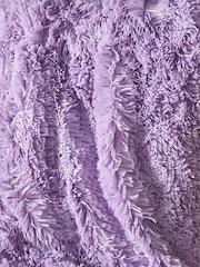Catherine Lansfield Purple So Soft Cuddly Throw - Image 3 of 5