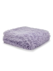 Catherine Lansfield Purple So Soft Cuddly Throw - Image 5 of 5