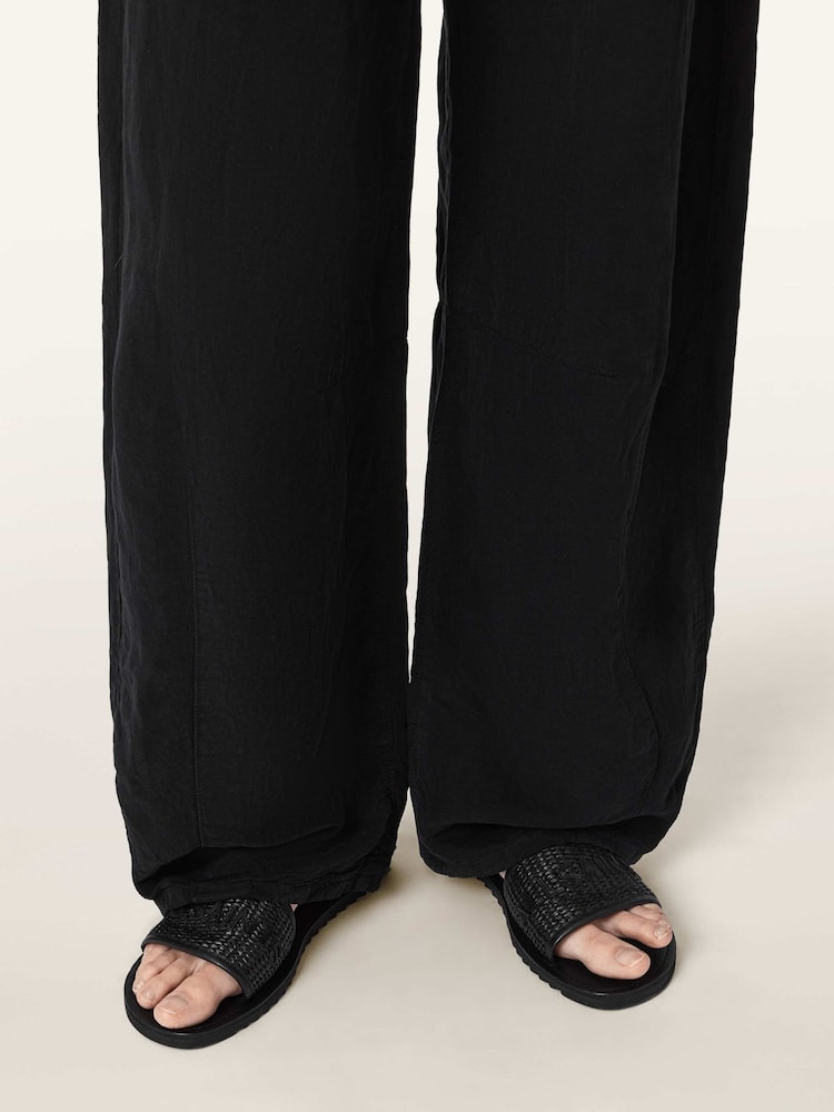 AllSaints Black Hoxton Sliders - Image 1 of 6 AllSaints Black Hoxton Sliders - Image 1 of 6
