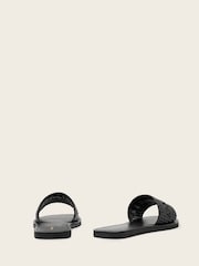 AllSaints Black Hoxton Sliders - Image 4 of 6