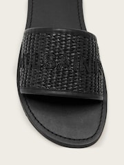 AllSaints Black Hoxton Sliders - Image 5 of 6