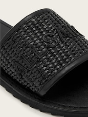 AllSaints Black Hoxton Sliders - Image 6 of 6