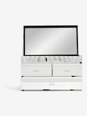 Silver Mirror Glass Large Jewellery Box - Image 3 of 6