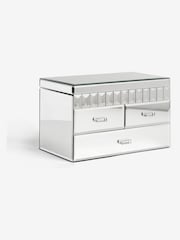 Silver Mirror Glass Large Jewellery Box - Image 4 of 6