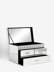 Silver Mirror Glass Large Jewellery Box - Image 5 of 6