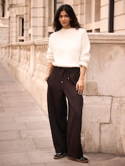 Ruskea - Mint Velvet Side Stripe Barrel Trousers - Kuva 2 / 7