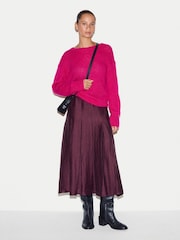 Jigsaw Black Mini Suede Cross-Body Bag - Image 2 of 5
