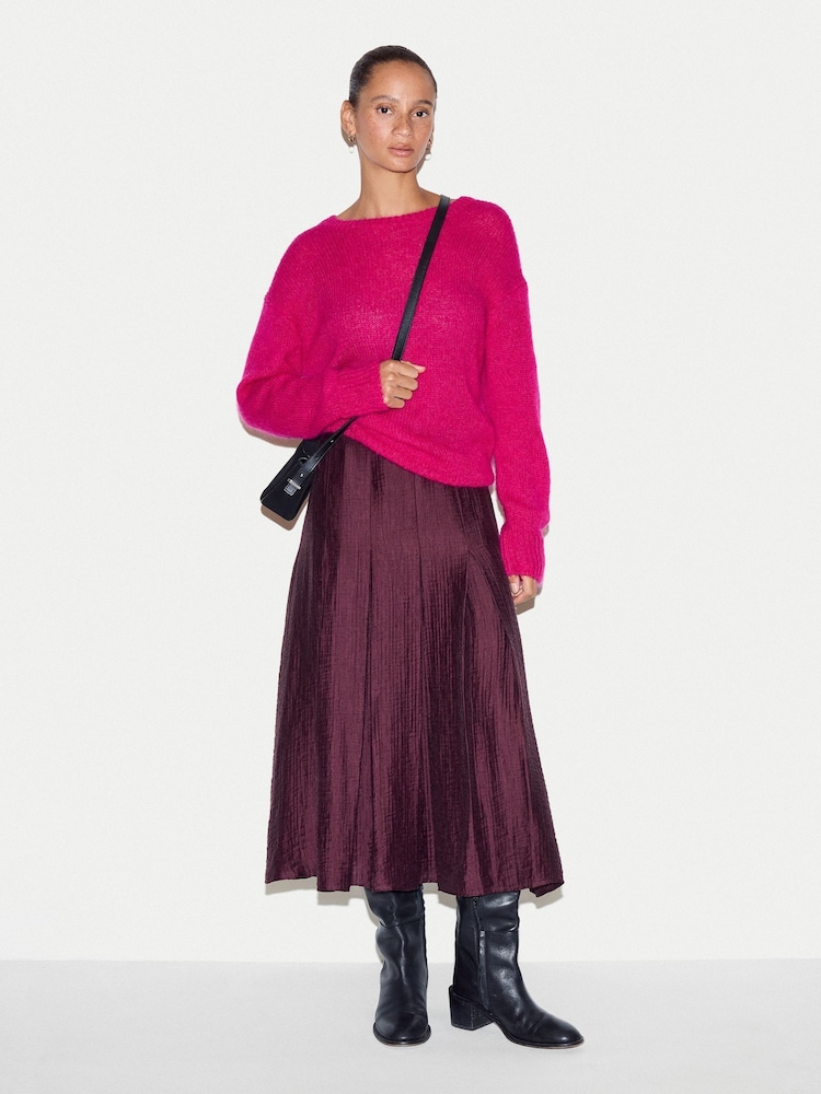 Jigsaw Black Mini Suede Cross-Body Bag - Image 2 of 5 Jigsaw Black Mini Suede Cross-Body Bag - Image 2 of 5