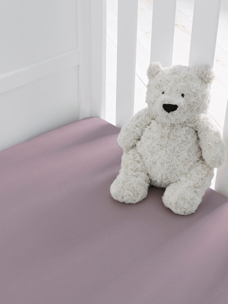 Silentnight 2 Pack Grey Kids Safe Nights Cot 100% Cotton Fitted Sheets - Image 2 of 10