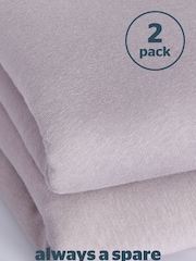 Silentnight 2 Pack Grey Kids Safe Nights Cot 100% Cotton Fitted Sheets - Image 6 of 10