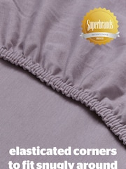 Silentnight 2 Pack Grey Kids Safe Nights Cot 100% Cotton Fitted Sheets - Image 7 of 10