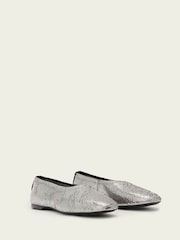 AllSaints Grey Hailee Flats - Image 4 of 6