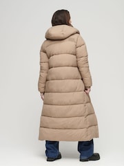 Superdry Brown Ripstop Longline Puffer Jacket - Image 2 of 7