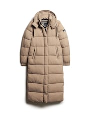 Superdry Brown Ripstop Longline Puffer Jacket - Image 5 of 7