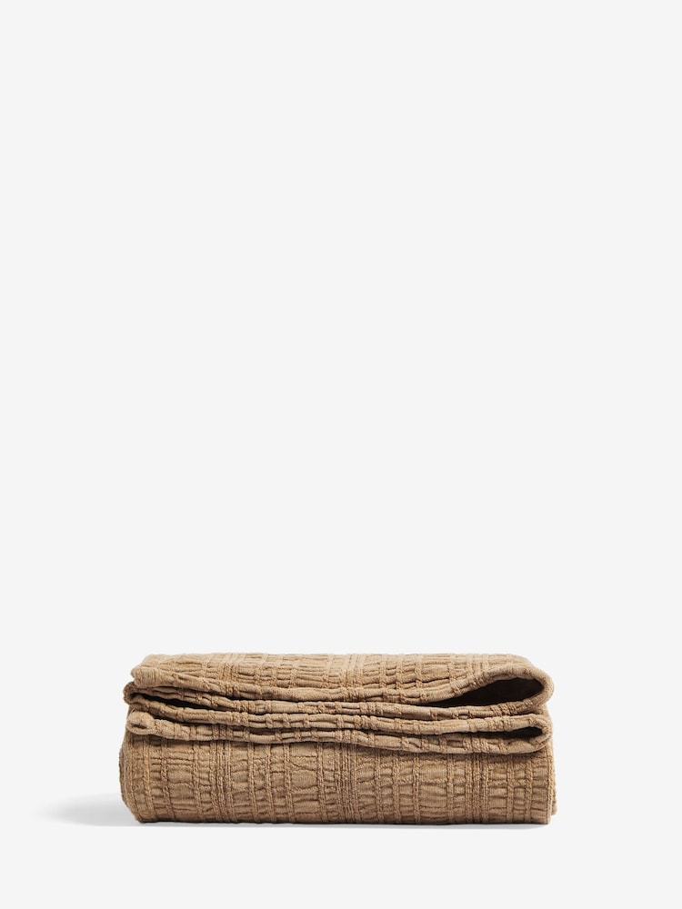 French Connection Natural Cadley Textured Throw - Image 3 of 3 French Connection Natural Cadley Textured Throw - Image 3 of 3