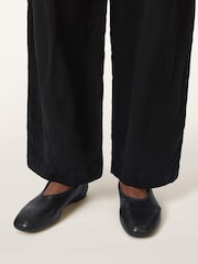 AllSaints Black Hailee Flats - Image 1 of 6