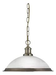Searchlight Brass Honeysuckle Antique Brass Pendant Ceiling Light - Image 1 of 3