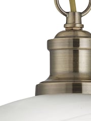 Searchlight Brass Honeysuckle Antique Brass Pendant Ceiling Light - Image 3 of 3