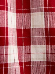 JoJo Maman Bébé Burgundy Red Tartan Baby Dress & Knickers Set - Image 7 of 7