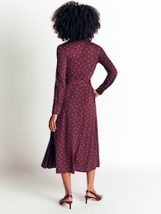 Boden Purple Marcia Jersey Shirt Dress - Image 3 of 5