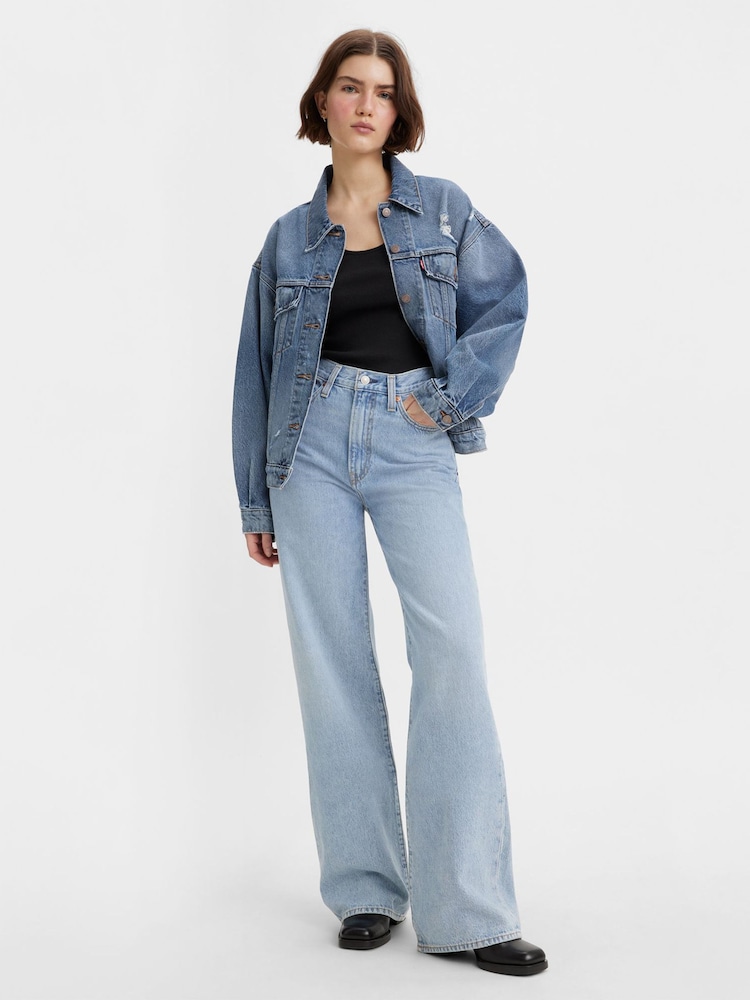 Far and Wide - Levi's® Ribcage Jeans met uitlopende pijpen van 100% katoen - Image 7 of 14