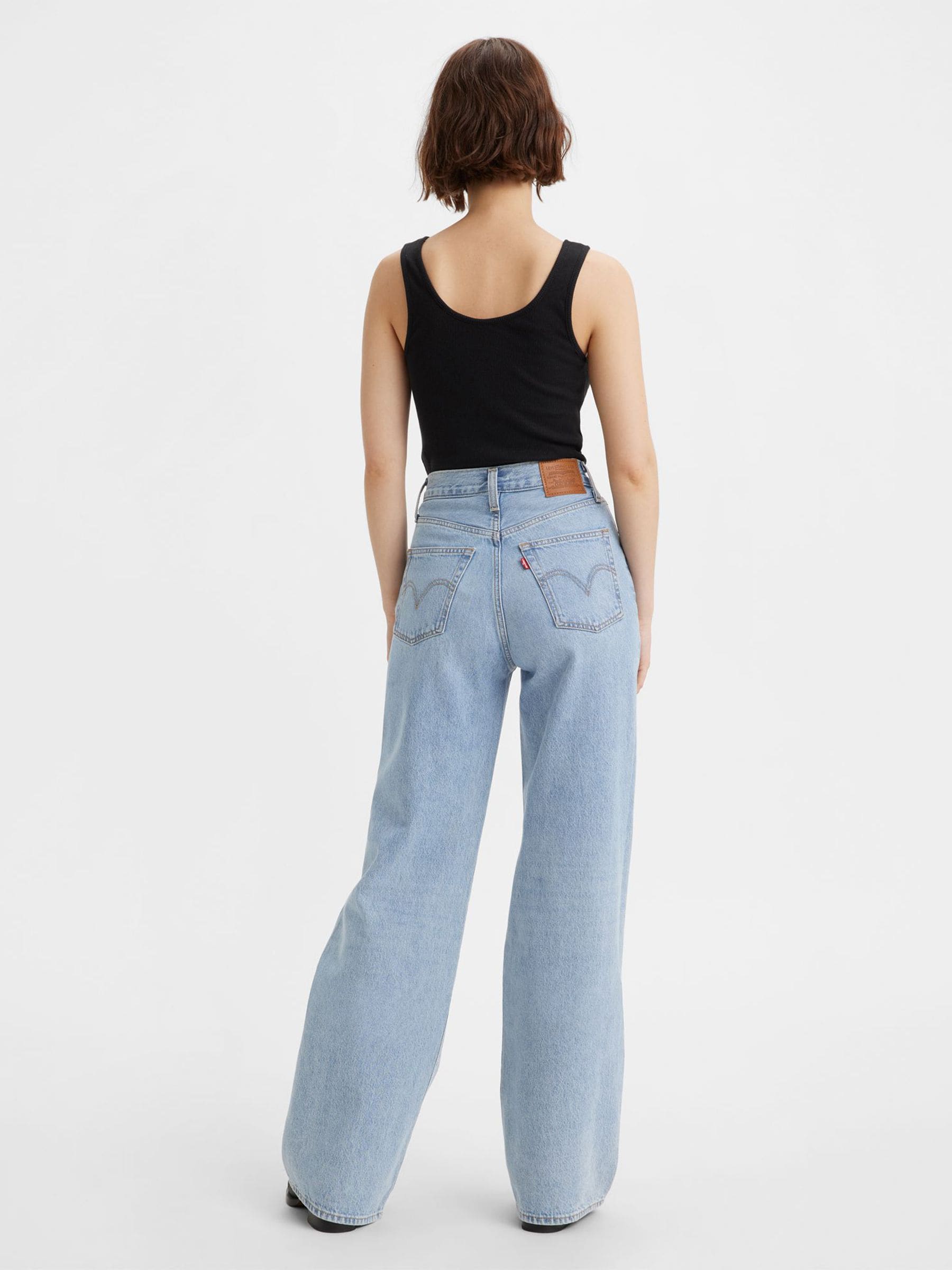 Levi wide leg jeans womens discount