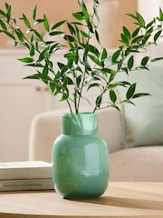 Green Glass Vase - Image 1 of 3