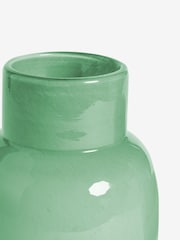 Green Glass Vase - Image 3 of 3