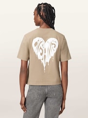 AllSaints Brown Trip Lisa T-Shirt - Image 6 of 8
