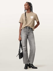 AllSaints Brown Trip Lisa T-Shirt - Image 7 of 8