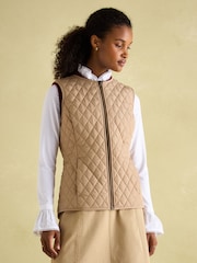 Joules Fieldcoat Luxe Brown Fieldcoat Luxe 3-in-1 Brown Tweed Coat with Removable Quilted Gilet - Image 11 of 12