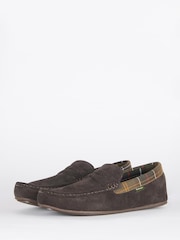 Barbour® Brown Porterfield Suede Slippers - Image 3 of 14
