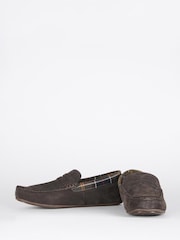 Barbour® Brown Porterfield Suede Slippers - Image 5 of 14