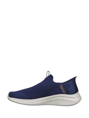 Skechers Blue Mens Ultra Flex 3.0 Smooth Slip In Wide Trainers - Image 4 of 6