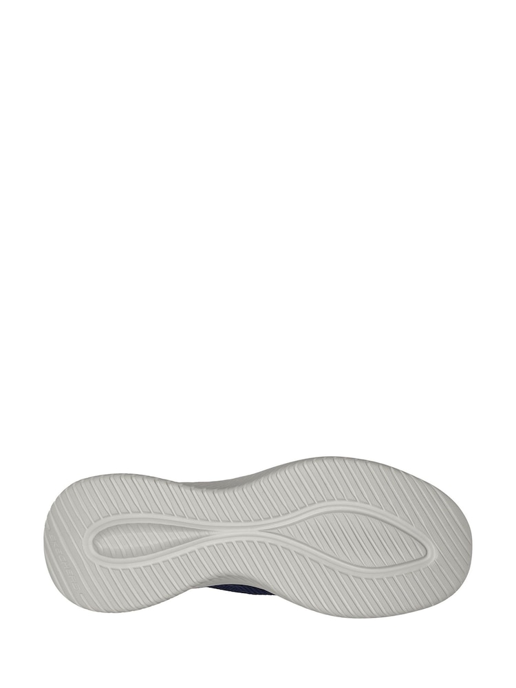 Skechers Blue Mens Ultra Flex 3.0 Smooth Slip In Wide Trainers - Image 6 of 6