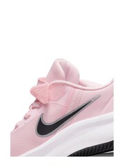 Nike Pink Star Runner 3 Junior Trainers - Image 7 of 9