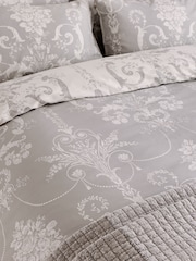 Laura Ashley Josette 200 diegu blīvuma kokvilnas satīna gultasveļas un spilvendrānas komplekts - Attēls 3 no 4