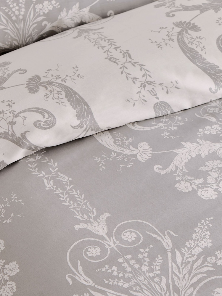 Laura Ashley Josette 200 diegu blīvuma kokvilnas satīna gultasveļas un spilvendrānas komplekts - Attēls 4 no 4