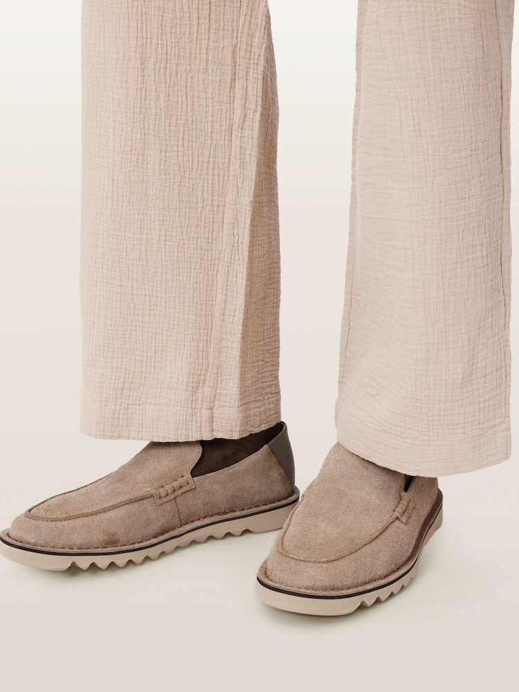 AllSaints Brown Slix Loafers - Image 1 of 6 AllSaints Brown Slix Loafers - Image 1 of 6