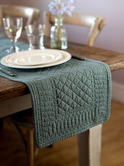 Mary Berry Green Signature 100% Cotton Table Runner - Image 1 of 5