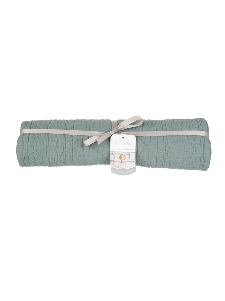 Mary Berry Green Signature 100% Cotton Table Runner - Image 5 of 5