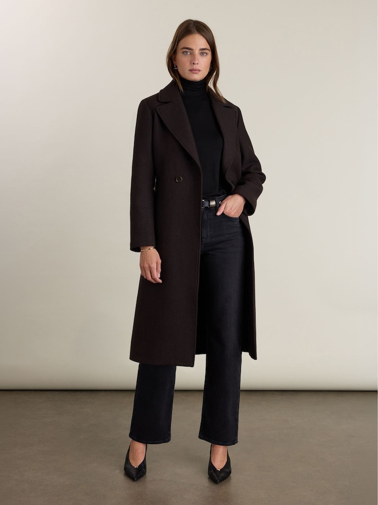 Baukjen Brown Chelsea Wrap Coat - Image 1 of 5