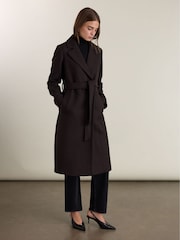 Baukjen Brown Chelsea Wrap Coat - Image 3 of 5